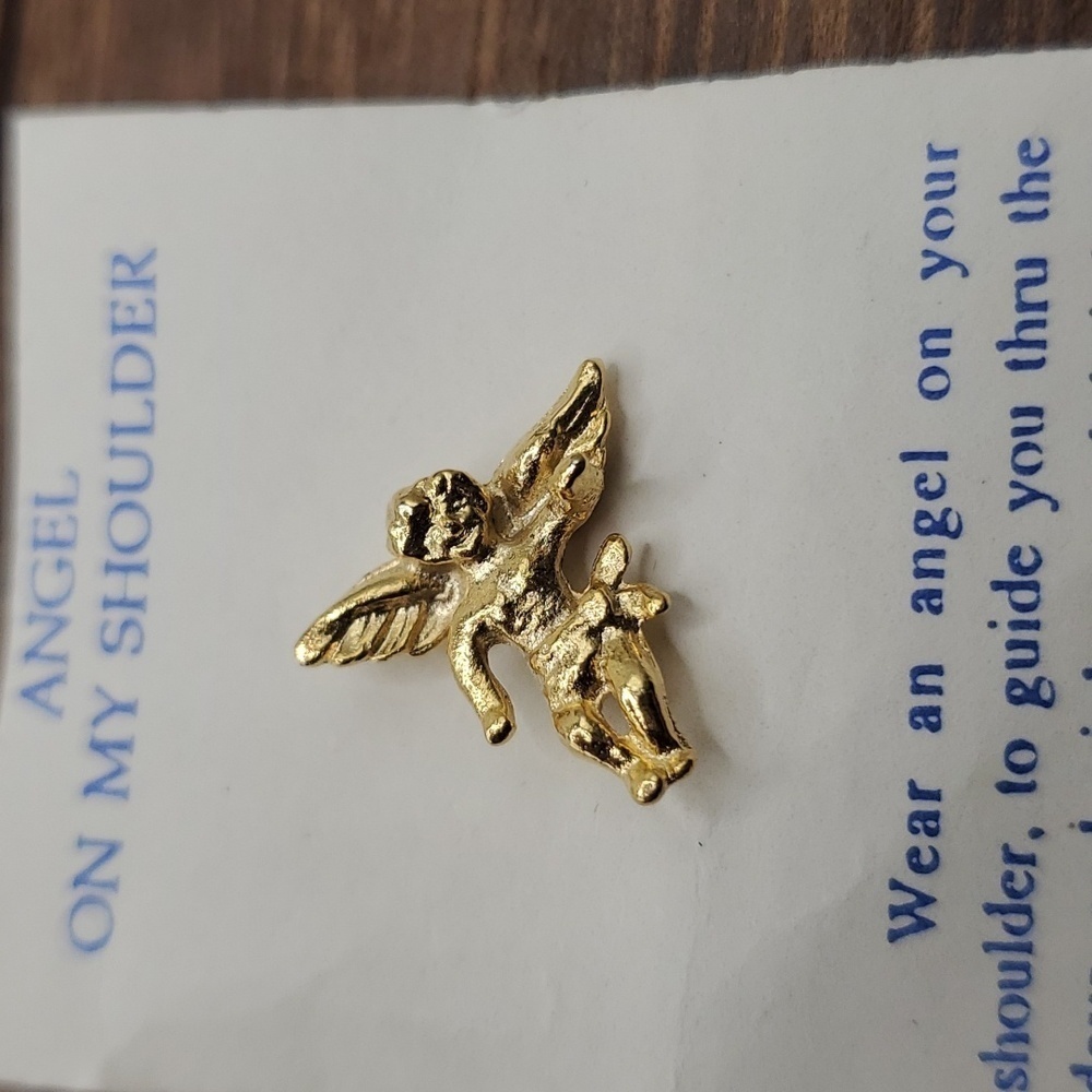 B423 guardian angel pin vintage - Picture 2 of 2